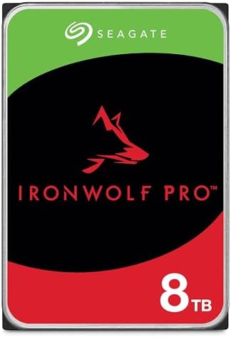 Seagate IronWolf Pro, 16 TB, Enterprise NAS Internal HDD –CMR 3.5 Inch, SATA 6 Gb/s, 7,200 RPM, 256 MB Cache for RAID Network Attached Storage (ST16000NT001)|B0B94PNF7P