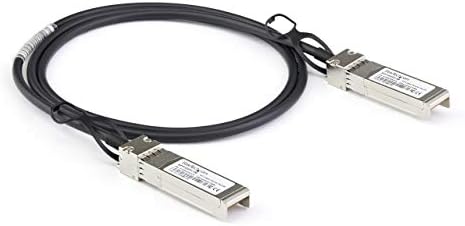 StarTech.com Dell EMC DAC-SFP-10G-1M Compatible 1m 10G SFP+ to SFP+ Direct Attach Cable Twinax - 10GbE SFP+ Copper DAC 10 Gbps Low Power Passive Mini GBIC/Transceiver Module DAC (DACSFP10G1M)|B07Z8RXQPX