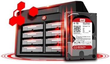 Western Digital 24TB WD Red Pro NAS Internal Hard Drive HDD - 7200 RPM, SATA 6 Gb/s, CMR, 512 MB Cache, 3.5" -WD241KFGX|B0DZY2TN8T
