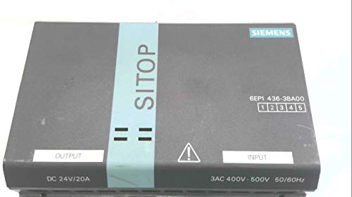 6EP1436-3BA00 | SIEMENS SITOP Modular 20A STABILIZED Power Supply Input: 400-500V 3AC Output: 24VDC/20A
