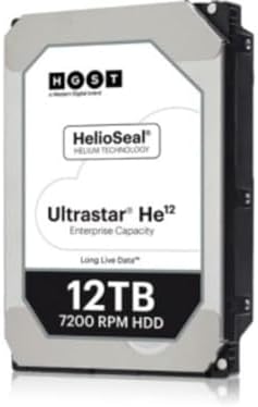 HGST WD Ultrastar DC HC520 HUH721212AL4200 12TB HDD 7200 RPM SAS 12Gb/s Interface 4Kn ISE 3.5-Inch Helium Data Center Enterprise Internal Hard Disk Drive, Model: 0F29560|B074JJ2LDH