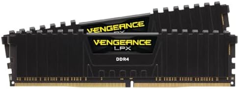 CORSAIR Vengeance LPX DDR4 RAM 32GB (2x16GB 3200MHz CL16-20-20-38 1.35V Intel AMD Desktop Computer Memory - Black (CMK32GX4M2E3200C16