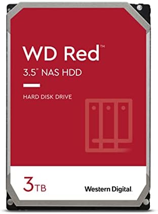 Western Digital 2TB WD NAS Internal Hard Drive HDD - 5400 RPM, SATA 6 Gb/s, SMR, 256MB Cache, 3.5" - WD20EFAX, Red|B07PGWXQCM