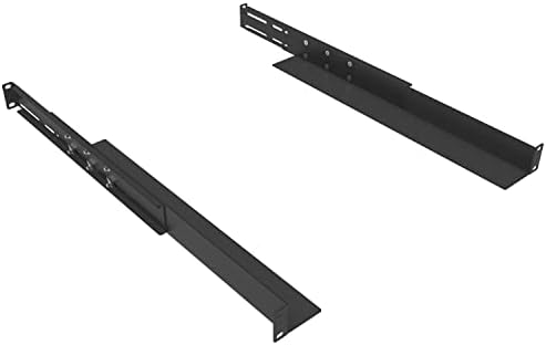 JINGCHENGMEI 1U Universal 4-Post Rack Mount Server Shelf Rails for Dell Compaq HP IBM APC - 16-33 Inches Adjustable Depth-110 lbs Capacity (16-33" Rails)|B0BJYZK269