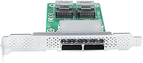 H!Fiber 12G Internal PCIe Controller Card, 8 Ports 12Gb/s SATA + SAS HBA Card, Broadcom's 3008 Chip, PCI Express 3.0 X8, 2X Mini SAS SFF-8643 Ports, Same as 9300-8I with Low Profile Bracket|B0BTM28KFJ