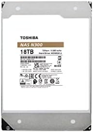 Toshiba N300 16TB NAS 3.5-Inch Internal Hard Drive - CMR SATA 6 GB/s 7200 RPM 512 MB Cache - HDWG51GXZSTA|B0CYR2ZZCX