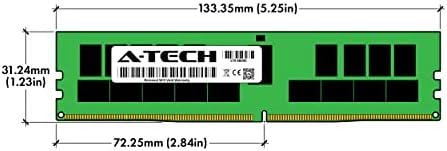 A-Tech 128GB Kit (4x32GB RAM for Dell PowerEdge C4130, C6320, C6420, FC630, FC830, R630, R730xd, R740xd, R840, T430, T440 | DDR4 2400MHz PC4-19200 ECC RDIMM 2Rx4 Registered Server Memory Upgrade