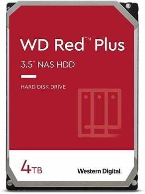 Western Digital 2TB WD Red Plus NAS Internal Hard Drive HDD - 5400 RPM, SATA 6 Gb/s, CMR, 64 MB Cache, 3.5" -WD20EFPX