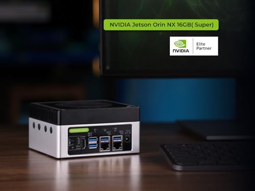 reComputer J4011-Edge AI Device with NVIDIA Jetson Orin™ NX 8GB Module, 4xUSB 3.2, M.2 Key E & Key M Slot, Aluminum case, Pre-Installed Jetpack System with NVIDIA Jetpack™ on 128GB NVMe SSD|B0D9XXD35V