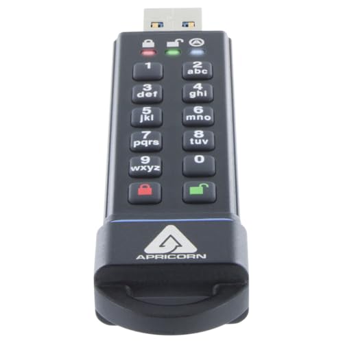 Apricorn 30GB Aegis Secure Key FIPS 140-2 Level 3 Validated 256-bit Encryption USB 3.0 Flash Drive (ASK3-30GB)