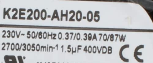 230V 0.37/0.39A 70/87W 2700/3050RPM Cooling Fan