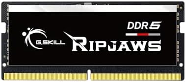 G.SKILL Ripjaws DDR5 SO-DIMM Series DDR5 RAM 32GB (2x16GB 4800MT/s CL34-34-34-76 1.10V Unbuffered Non-ECC Notebook/Laptop Memory SO-DIMM (F5-4800S3434A16GA2-RS