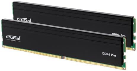 Crucial 32GB DDR4 RAM, 3200MHz (PC4-25600 CL22 Desktop Memory, UDIMM 288-Pin, Downclockable to 2933/2666MHz, Compatible with Intel and AMD Ryzen - CT16G4DFRA32A
