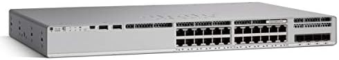 Cisco C9200L-24T-4X-E Catalyst 9200L 24 Port Gigabit 4x 10G SFP Network Essentials Switch (Renewed
