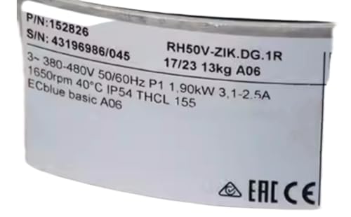 380/480V 3.1/2.5A 1.90KW 1650RPM Cooling Fan