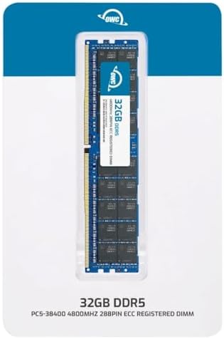 32GB DDR5 4800 PC5-38400 CL40 2Rx8 288-pin 1.1V ECC Registered RDIMM Memory RAM Module Upgrade Compatible with Dell PowerEdge R6625 R760 R7615 R7625