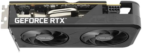 ASUS Dual NVIDIA GeForce RTX 3050 6GB OC Edition Gaming Graphics Card - PCIe 4.0, 6GB GDDR6 Memory, HDMI 2.1, DisplayPort 1.4a, 2-Slot Design, Axial-tech Fan Design, 0dB Technology, Steel Bracket|B0CVCG2VPK