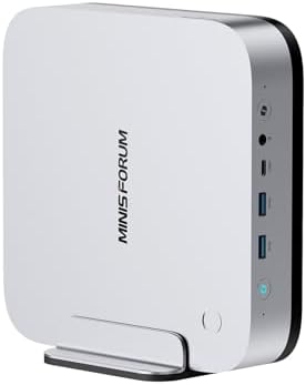 MINISFORUM AI X1 Pro-370 Mini PC AMD Ryzen AI 9 HX 370(12C/24T 96GB DDR5 2TB SSD Desktop Computer, HDMI|DP|2xUSB4 Output, 2xRJ45 Port, WiFi7, BT5.4, AMD Radeon 890M Graphics, Copilot Support AI PC