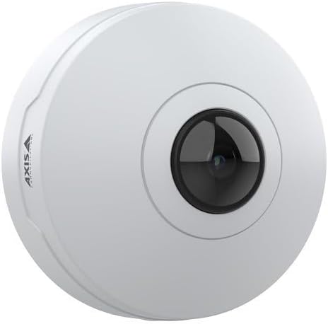 Axis Communications AXIS M4327-P 6MP Indoor Panoramic IP Camera with Deep Learning, 1.1mm Fisheye Lens, White|B0CDSM5RGJ