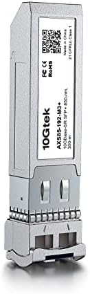10Gtek 10GBase-SR SFP+ LC Transceiver, 10G 850nm Multimode SFP Module, up to 300 Meters, for Cisco SFP-10G-SR, Meraki MA-SFP-10GB-SR, Ubiquiti UniFi UF-MM-10G, Fortinet, Mikrotik and More, Pack of 10|B00ZCDDOPS