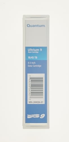 Quantum Ultrium LTO 9 Data Cartridge 18TB Native / 45TB 2.5:1 Compression, Black (MR-L9MQN-01)