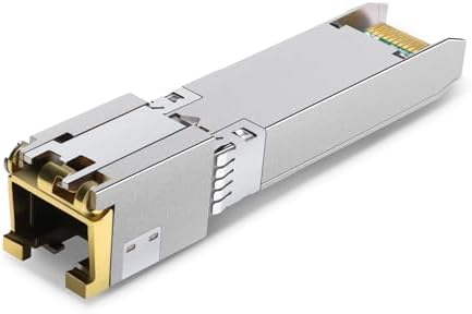 QSFPTEK 10GBASE-T SFP+ to RJ45 Module, 10Gb Copper RJ-45, Mini gbic SFP to Ethernet Network Optical Copper Transceiver Compatible with Dell GP-10GSFP-T, up to 30m|B0BX6G2CT6