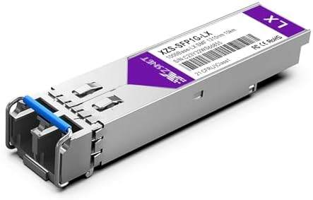 1000BASE-SX SFP Transceiver, 1.25G SFP to LC Multimode Fiber Module Compatible with Cisco GLC-SX-MMD, Ubiquiti UniFi UF-MM-1G, Mikrotik, Meraki, Netgear AGM731F, D-Link and More, 2 Pack|B0CJCH939W