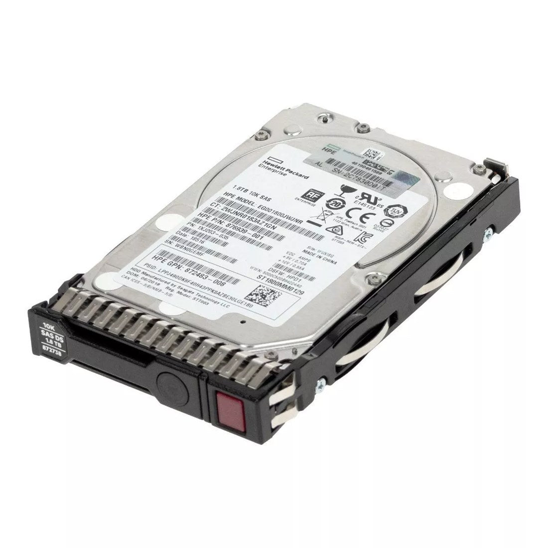 HPE EG001800JWJNR Hard Drive 1.8 TB SAS 12Gb/s Refurbished