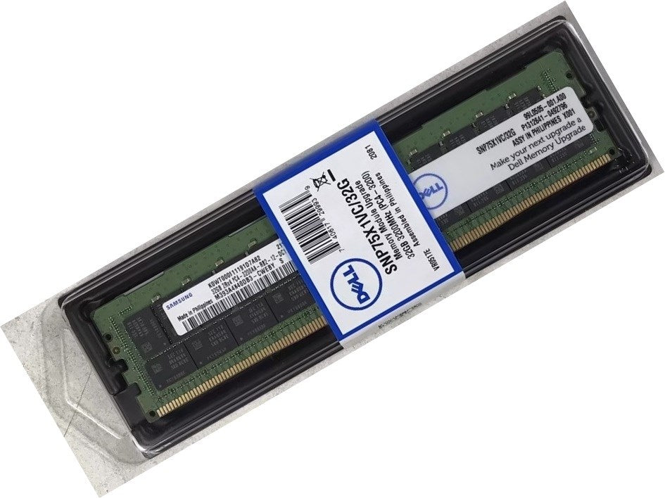 Dell 370-AEVR 32GB PC4-25600 DDR4-3200MT/s 2Rx4 ECC Memory Ref Samsung OEM