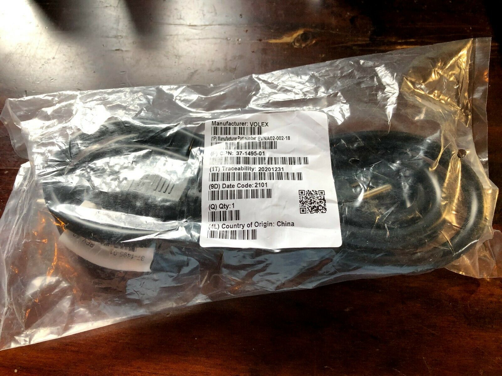 Cisco 37-1132-01 / 37-1495-01 8FT 13 a FNFP IEC-C15 - NEMA 5-15P - High Temp Notched Power Cord