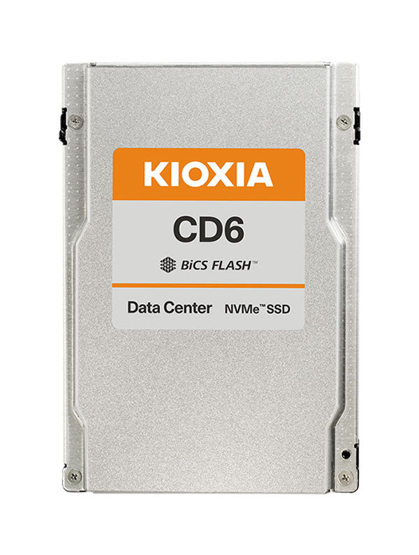 Kioxia CD6-R KCD6XLUL7T68 7.68TB 1 DWPD PCIe Gen 4.0 x4 8GB/s U.3 NVMe 2.5in Recertified Solid State Drive