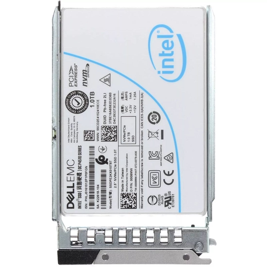 Dell 008MW 1TB RI TLC 2.5Inch NVMe PCIe Gen3.1 x4 SSD with Tray