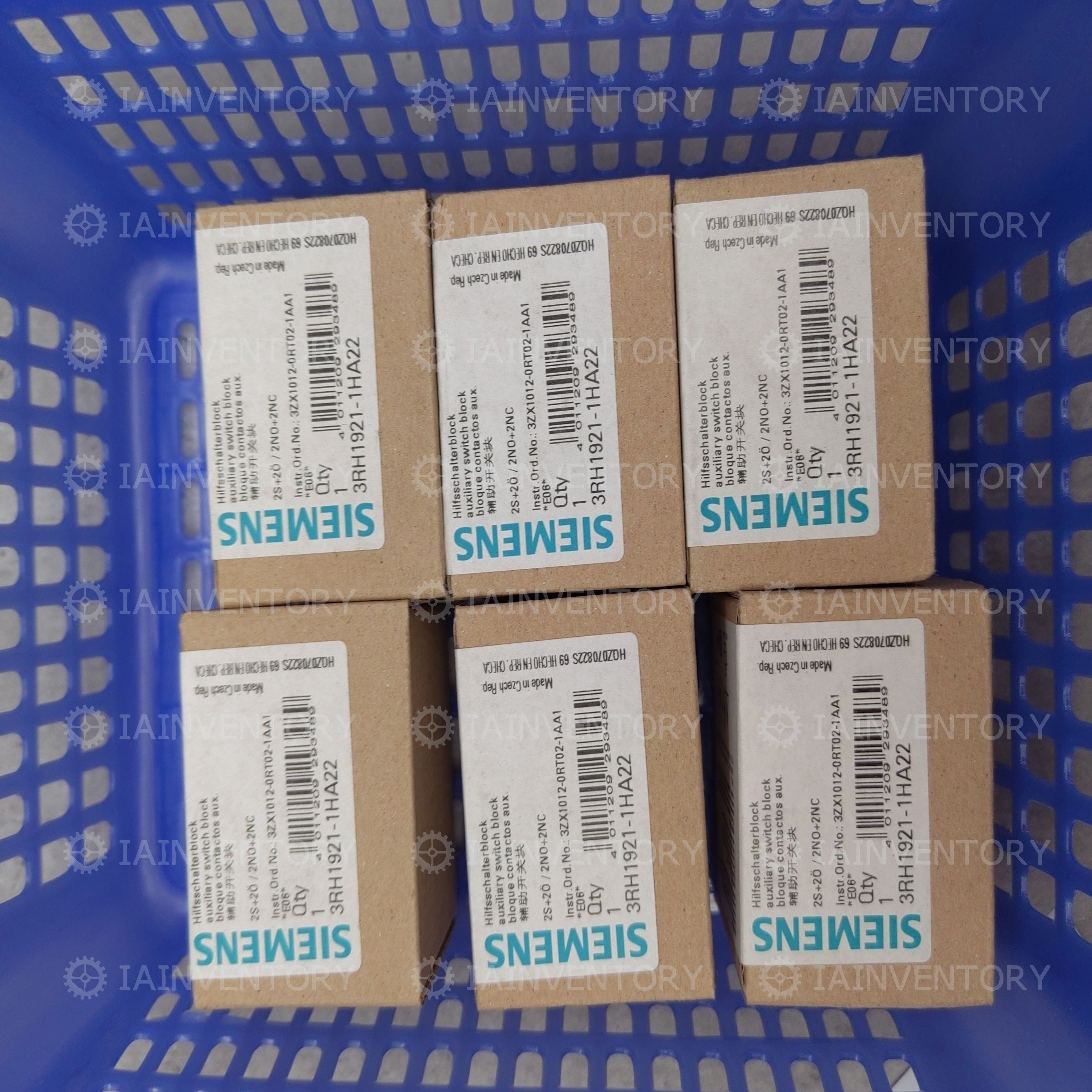 SIEMENS 3RH1921-1HA22 2NO 2NC 6Amp 690V