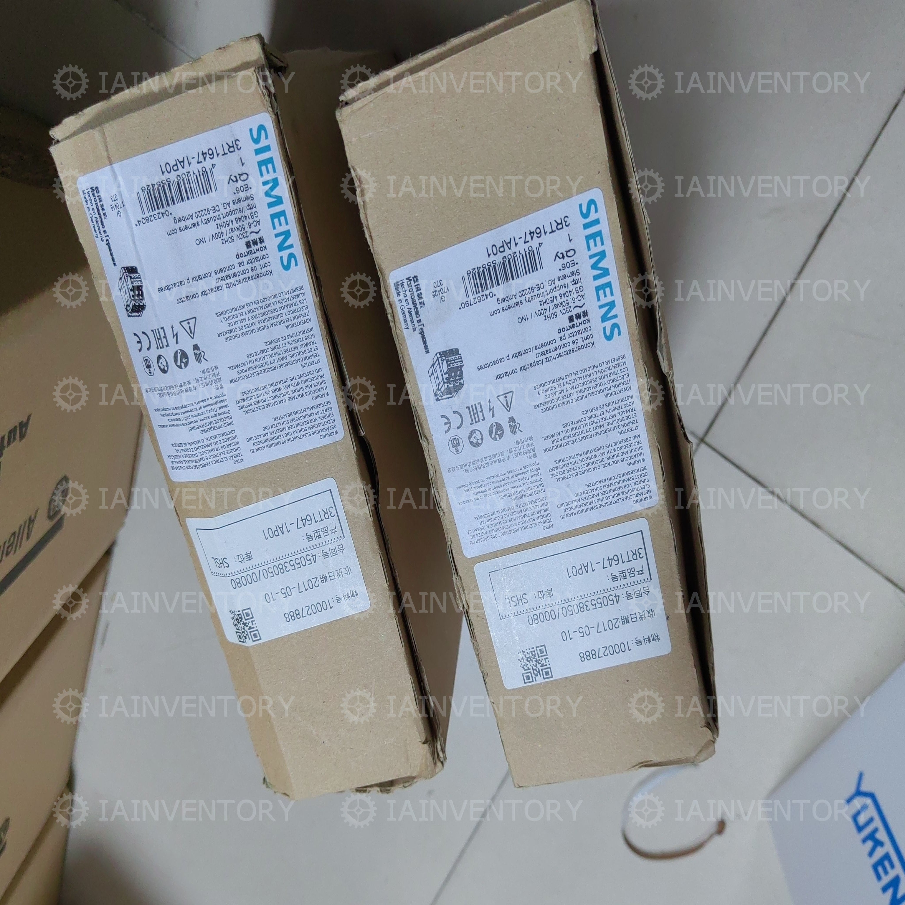 SIEMENS 3RT1647-1AP01 Capacitor Contactor