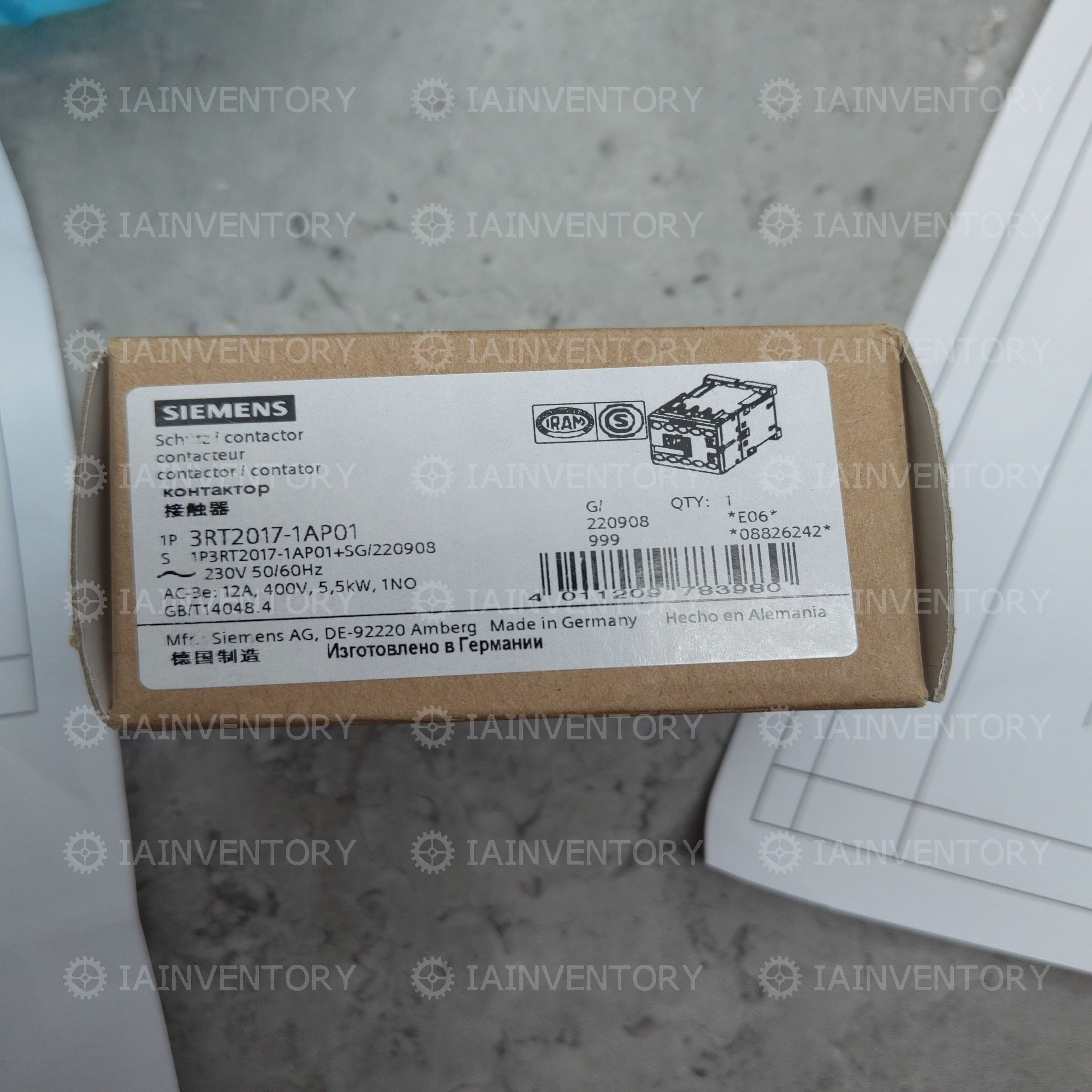 For Siemens 3RT2017-1AP01 3RT2017-1AP02 AC230V 50/60HZ Contactor