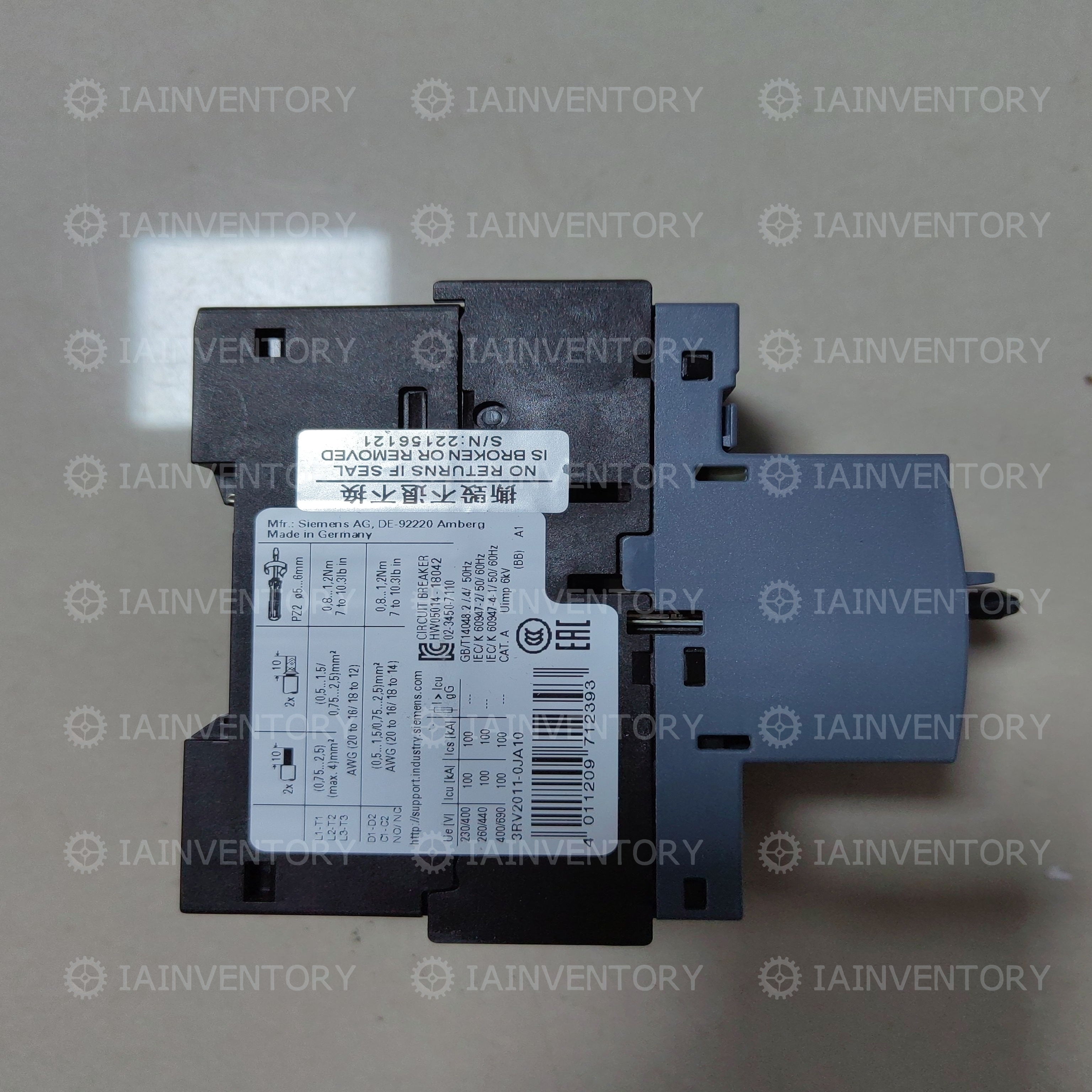 SIEMENS 3RV2011-0JA10