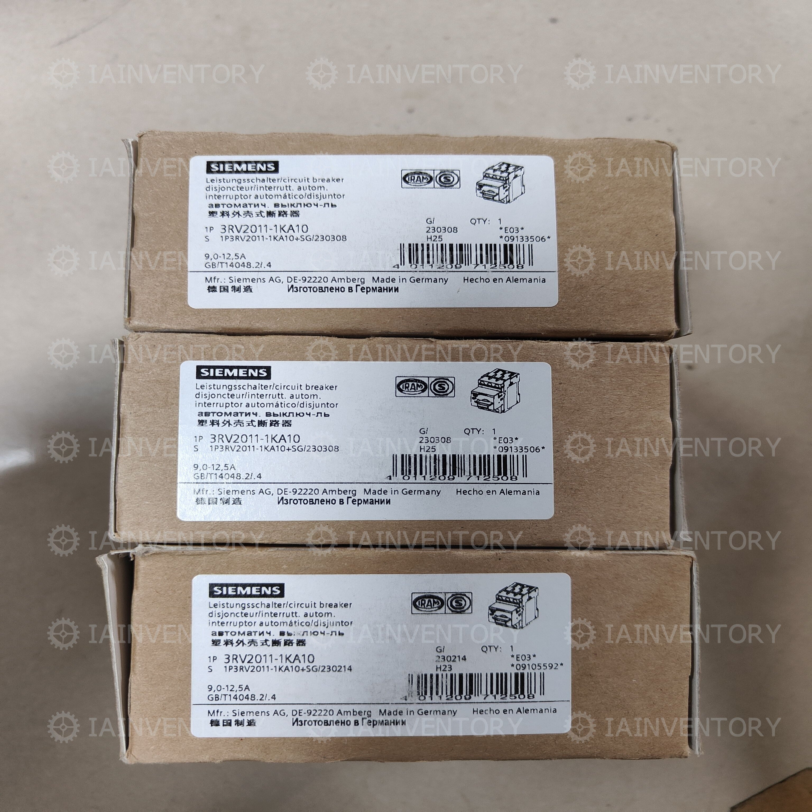 SIEMENS 3RV2011-1KA10 WY??CZNIK TERMICZNY 2,2..3,65A DISCONNECTORS ID128705
