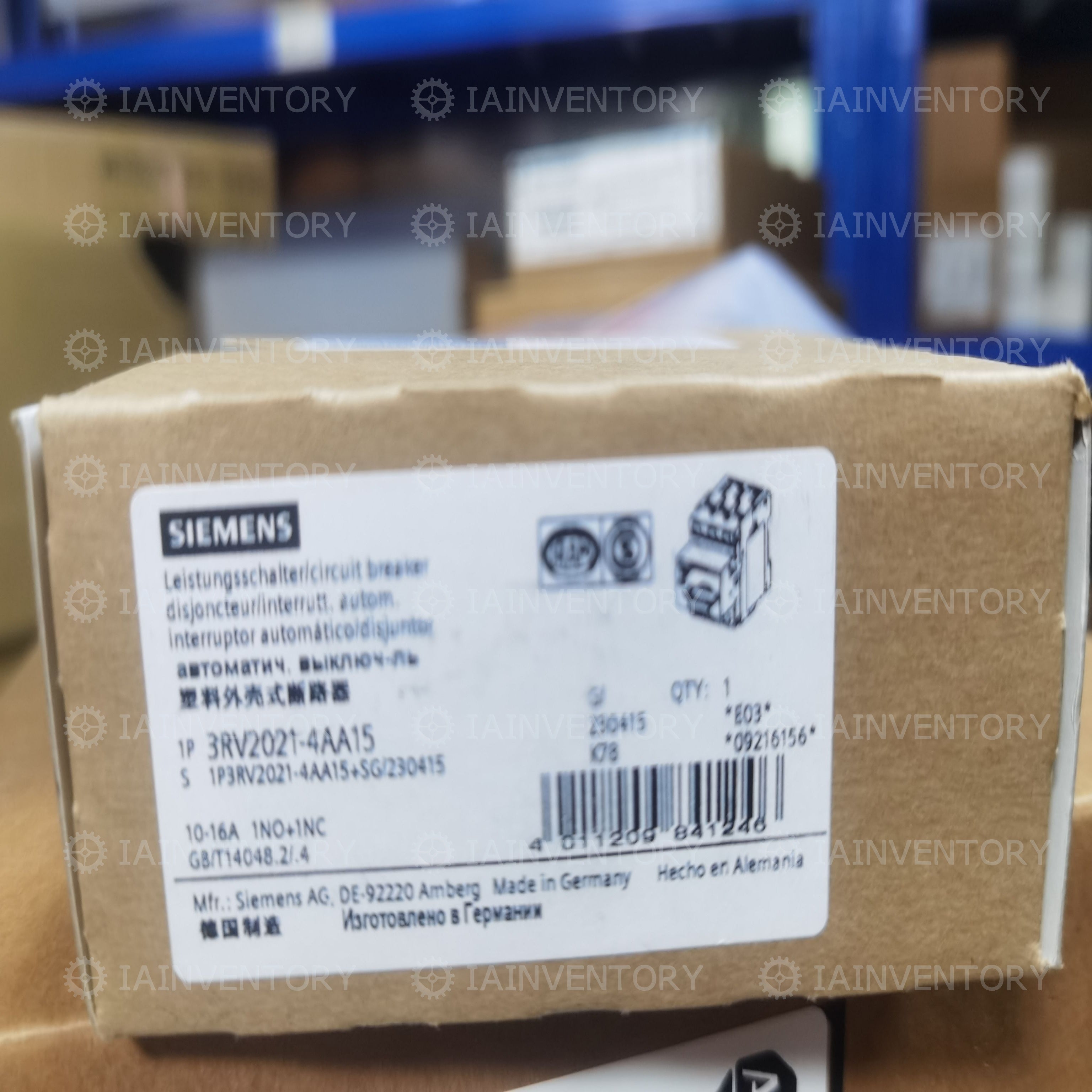 Siemens 3RV2021-4AA15 Circuit Breaker 3RV2 021-4AA15