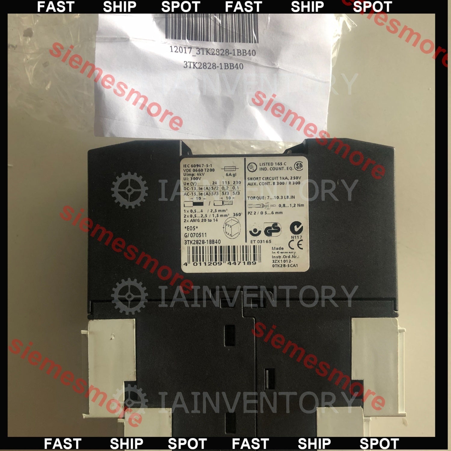 Siemens 3TK2828-1BB40 Safety Relay 3TK2 828-1BB40 3TK28281BB40