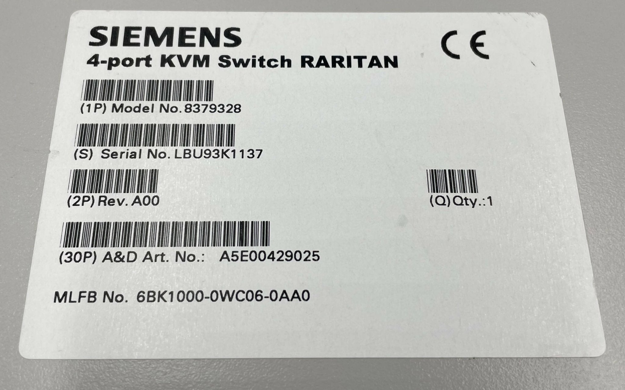 4 PORT KVM SWITCH (8379328/CS4R SEMENS