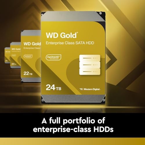 Western Digital 16TB WD Gold Enterprise Class Internal Hard Drive - 7200 RPM Class, SATA 6 Gb/s, 512 MB Cache, 3.5" - WD161KRYZ|B089S33PR3