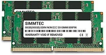 Simmtec RAM 64GB (2x32GB) DDR4 3200MHz SODIMM PC4-25600 (PC4-3200AA) CL22 1.2V Non-ECC SO-DIMM 260 Pin - Laptop, Notebook & AIO Computer Memory Upgrade Kit|B09HFRRW2N