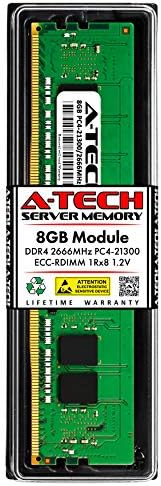 A-Tech 8GB RAM Replacement for Samsung M393A1K43BB1-CTD | DDR4 2666MHz PC4-21300 1Rx8 1.2V ECC RDIMM Registered 288-Pin DIMM Memory Module|B07SXC88BX