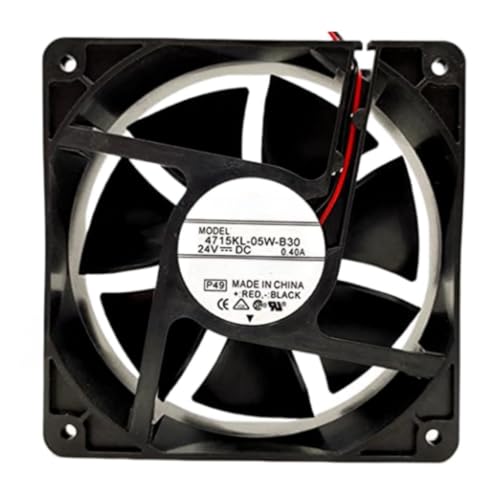 4715KL-05W-B30 Fan 12CM for 24V 0.40A 12038 120X120X38MM 2-Wire Cooling Fan|B0DHNYYKDB