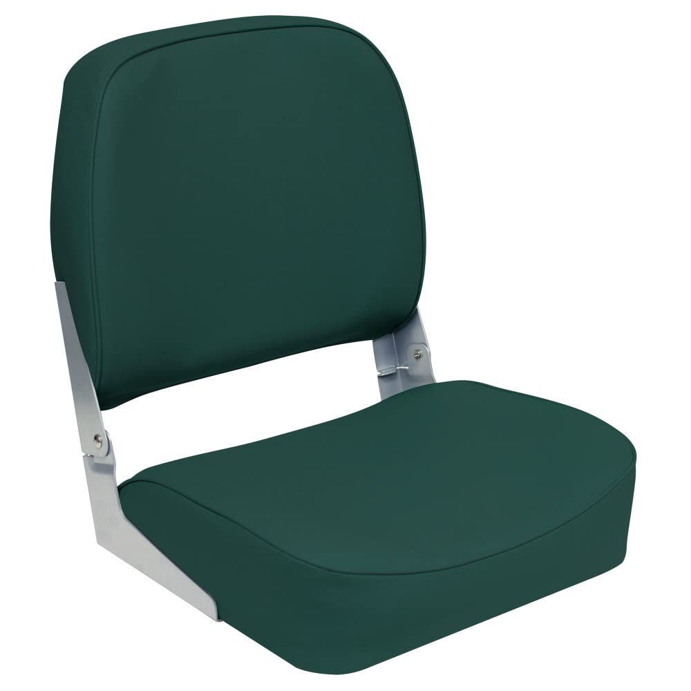 Wise Seats 3313-713 Wise Promotional Marine Grade Vinyl 16.25" D × 16" W × 18", H Low Back Boat Seat, Green