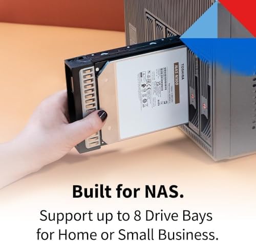 Toshiba N300 16TB NAS 3.5-Inch Internal Hard Drive - CMR SATA 6 GB/s 7200 RPM 512 MB Cache - HDWG51GXZSTA|B0CYR2ZZCX