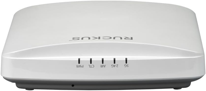 Ruckus R650 Indoor WiFi 6 4x4:4 Dual-Band 802.11ax Access Point, 2.5GbE Uplink + 1GbE, 3-Port Gigabit, MU-MIMO OFDMA PoE, TAA, Cloud Care Pre-Configured Bundle Eligible