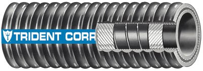 Trident 252-3004 Trident Flex Corrugated Hardwall Exhaust Hose, 3" x 12.5'