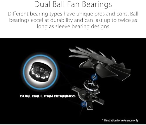 ASUS Dual NVIDIA GeForce RTX 3050 6GB OC Edition Gaming Graphics Card - PCIe 4.0, 6GB GDDR6 Memory, HDMI 2.1, DisplayPort 1.4a, 2-Slot Design, Axial-tech Fan Design, 0dB Technology, Steel Bracket|B0CVCG2VPK