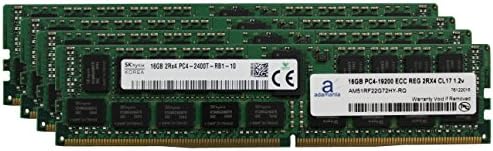 Adamanta 64GB (4x16GB Server Memory Upgrade Compatible for Dell PowerEdge R430 Hynix Original DDR4 2400MHZ PC4-19200 ECC Registered Chip 2Rx4 CL17 1.2v DRAM RAM